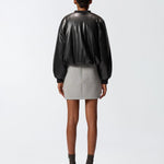 Bomber corto effetto pelle 105372A2P4 Z99 PINKO 