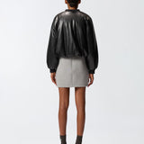 Bomber corto effetto pelle 105372A2P4 Z99 PINKO 