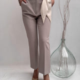 Pantalone con cintura intrecciata - Elisabetta Franchi PAT1641E2 155 ELISABETTA FRANCHI 