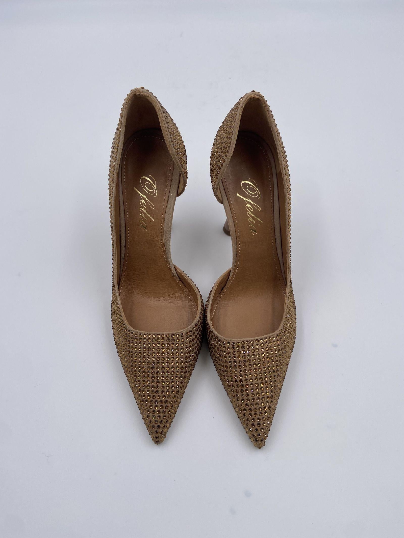 Décolletè con strass 2207 NUDE OFELIA 
