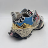 Sneakers rosa azzurro e oro 6F033 2013 CLJD 
