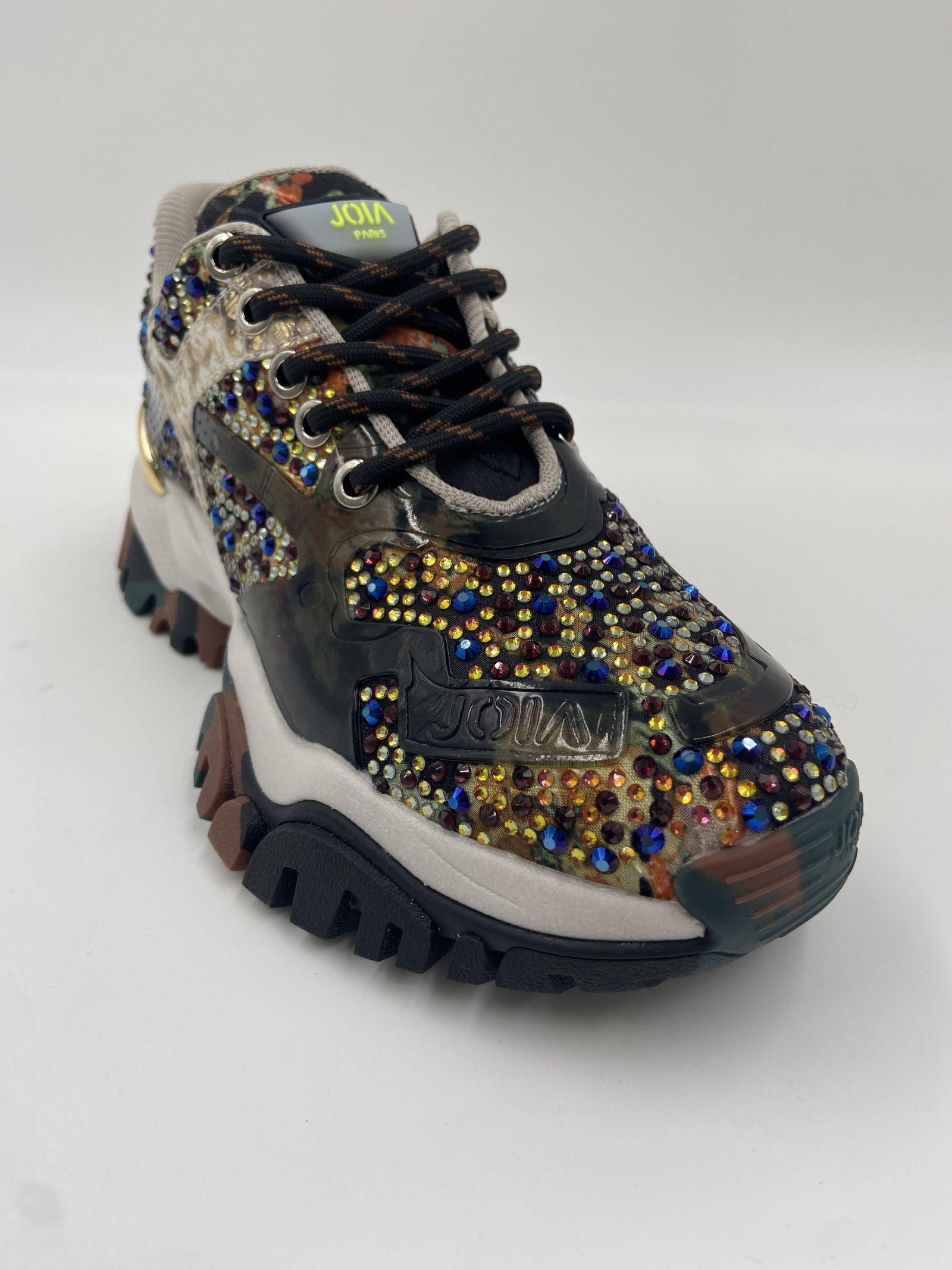 Sneakers Jewel nero e verde 2502070 NEROORO JOIAPARIS 