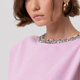 Felpa con pietre luminose FR26ST9006F40901 M34 FRACOMINA 