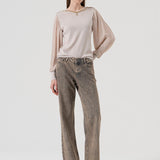 Jean flare con strass FR25WV2014D419R9 357 FRACOMINA 