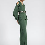 Blusa camicia in crepe