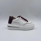 Sneakers Lancaster Woman White Bordeaux
