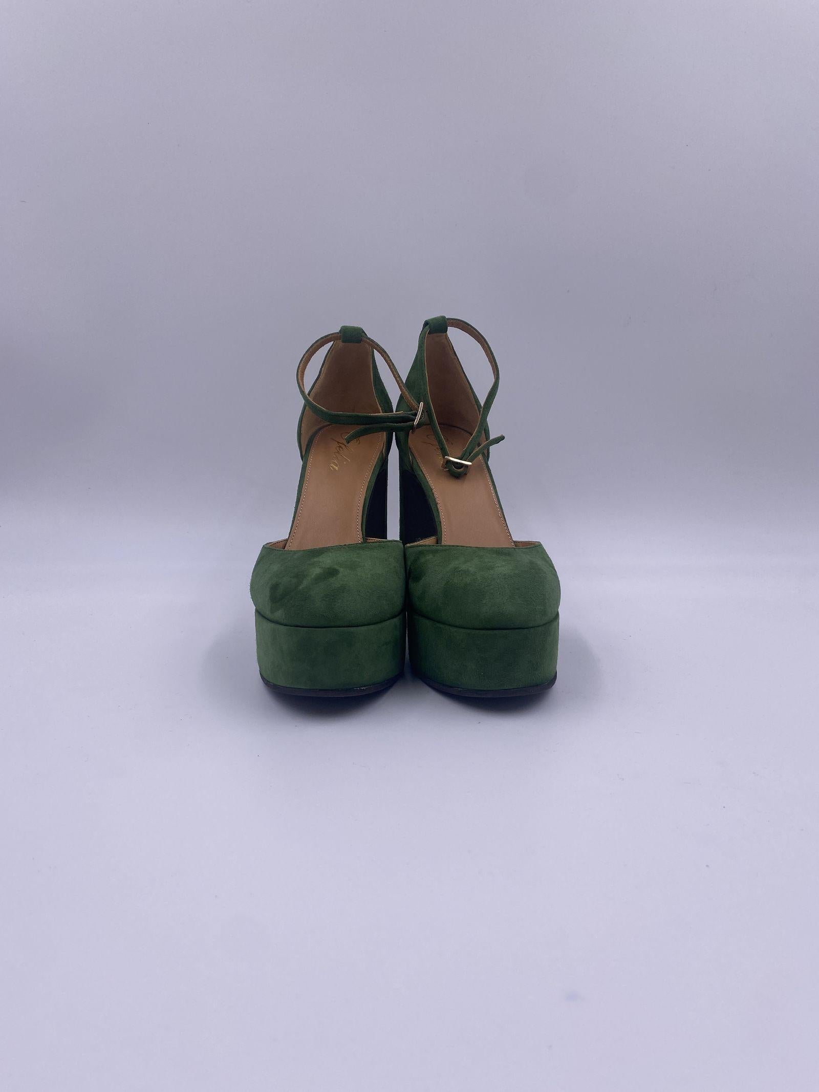 Sandalo con plateau - Ofelia 2195 VERDE OFELIA 