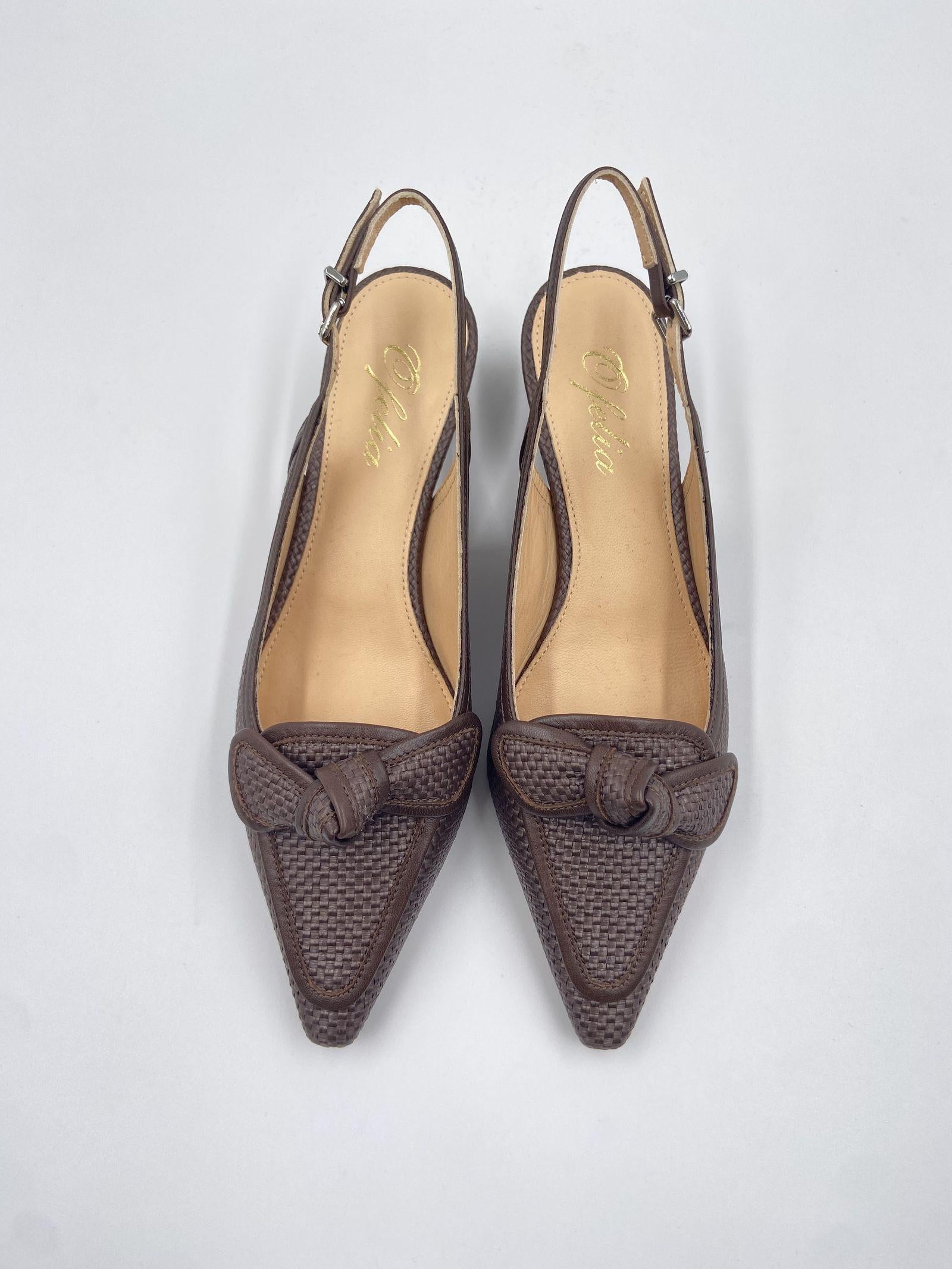 Slingback con fiocco - Ofelia 3069 MORO OFELIA 