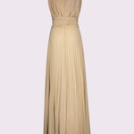 Abito lungo plissè con spacco laterale 511FD14005 51104302 GAUDI' 