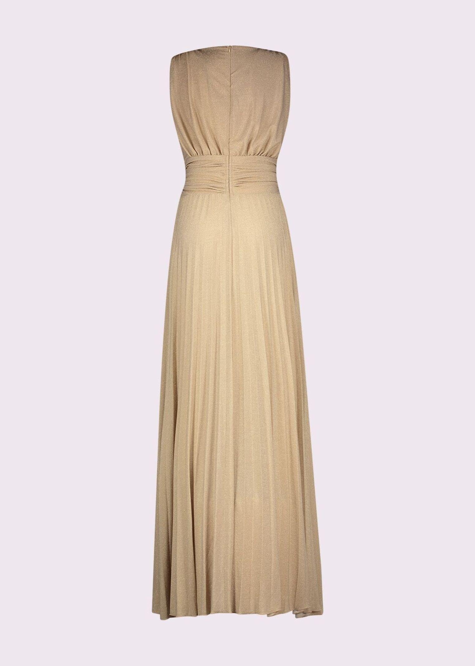 Abito lungo plissè con spacco laterale 511FD14005 51104302 GAUDI' 