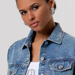 Giubbotto con strass FP26SJ4011D471O1 437 FRACOMINA 