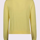 Cardigan con bottoni logati