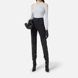Pantalone con zip - Elisabetta Franchi PA10856E2 110 ELISABETTA FRANCHI 