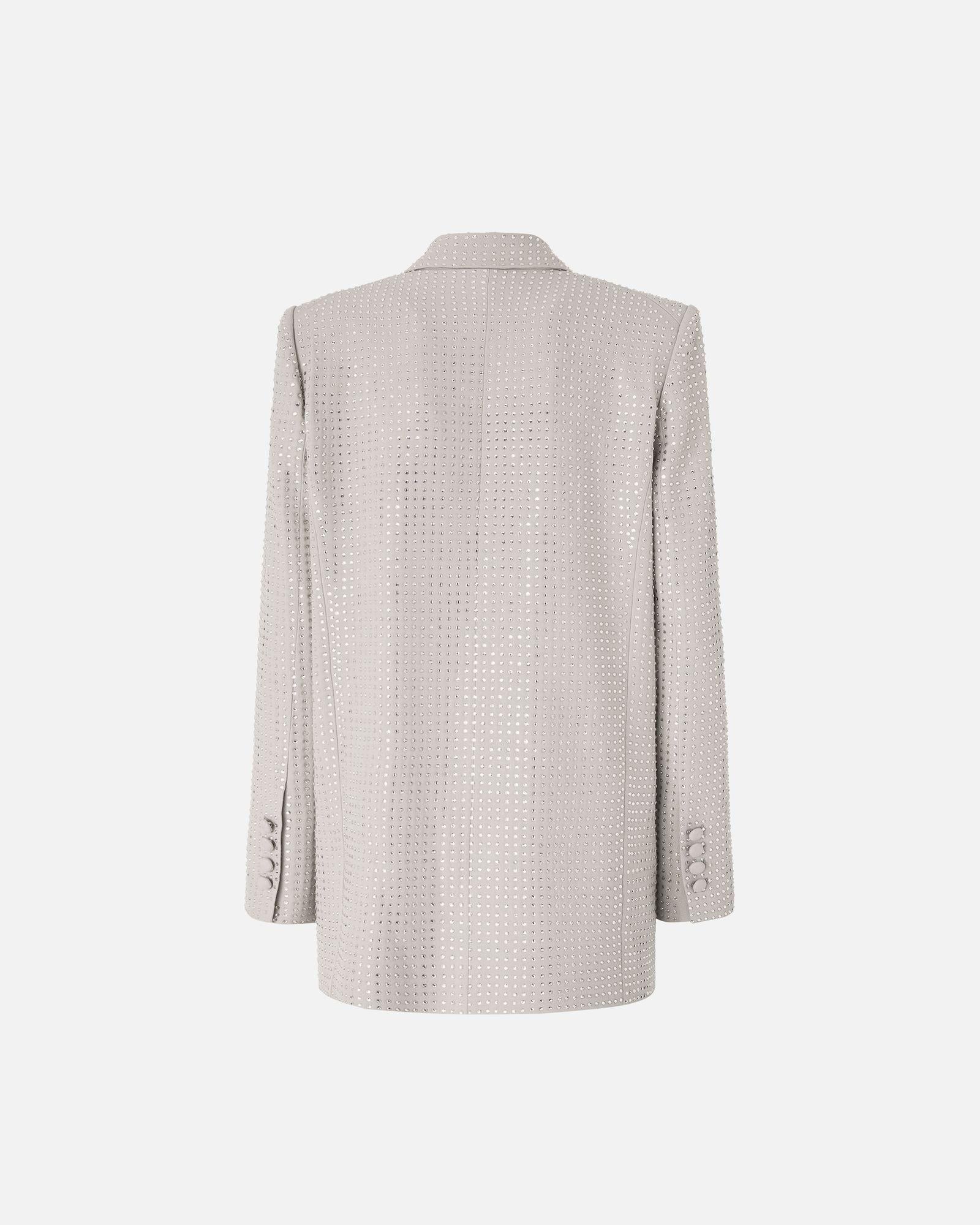 Giacca doppiopetto con strass 104456A287 I30 PINKO 