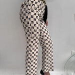 Pantalone logato con fusciacca - Elisabetta Franchi PAS1641E2 E84 ELISABETTA FRANCHI 