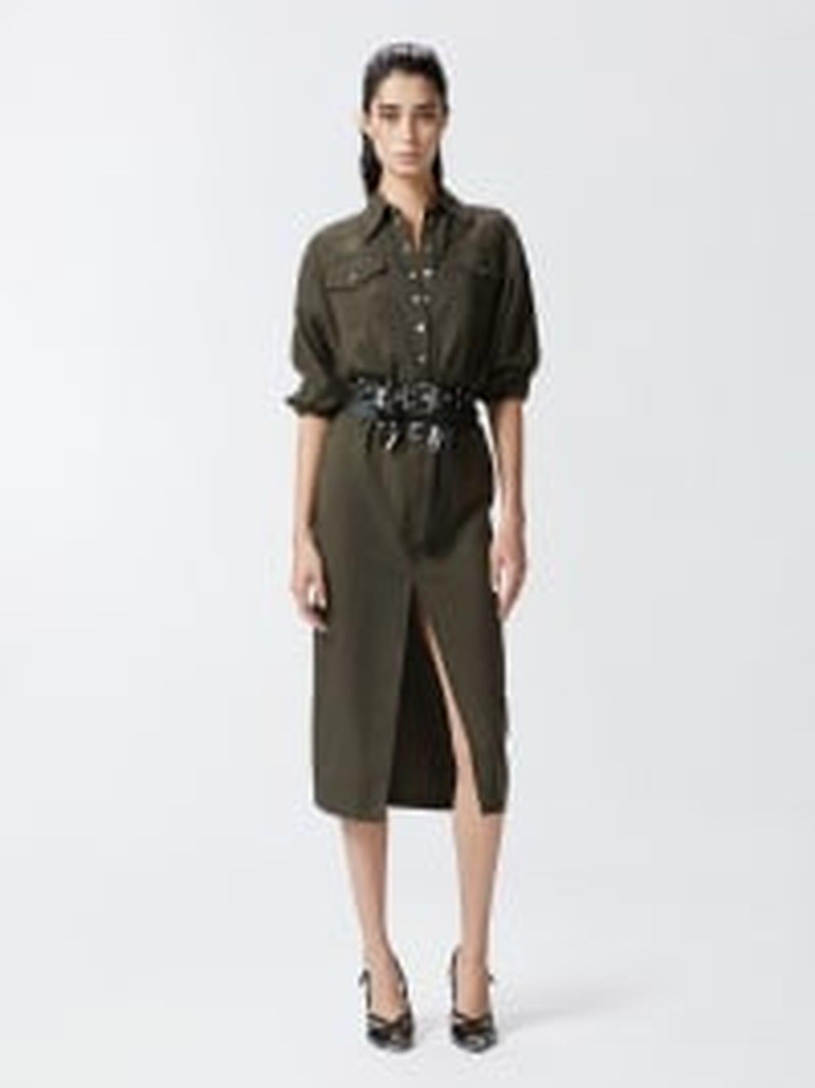Abito midi chemisier con cintura - Pinko 104147-A24 X86 PINKO 