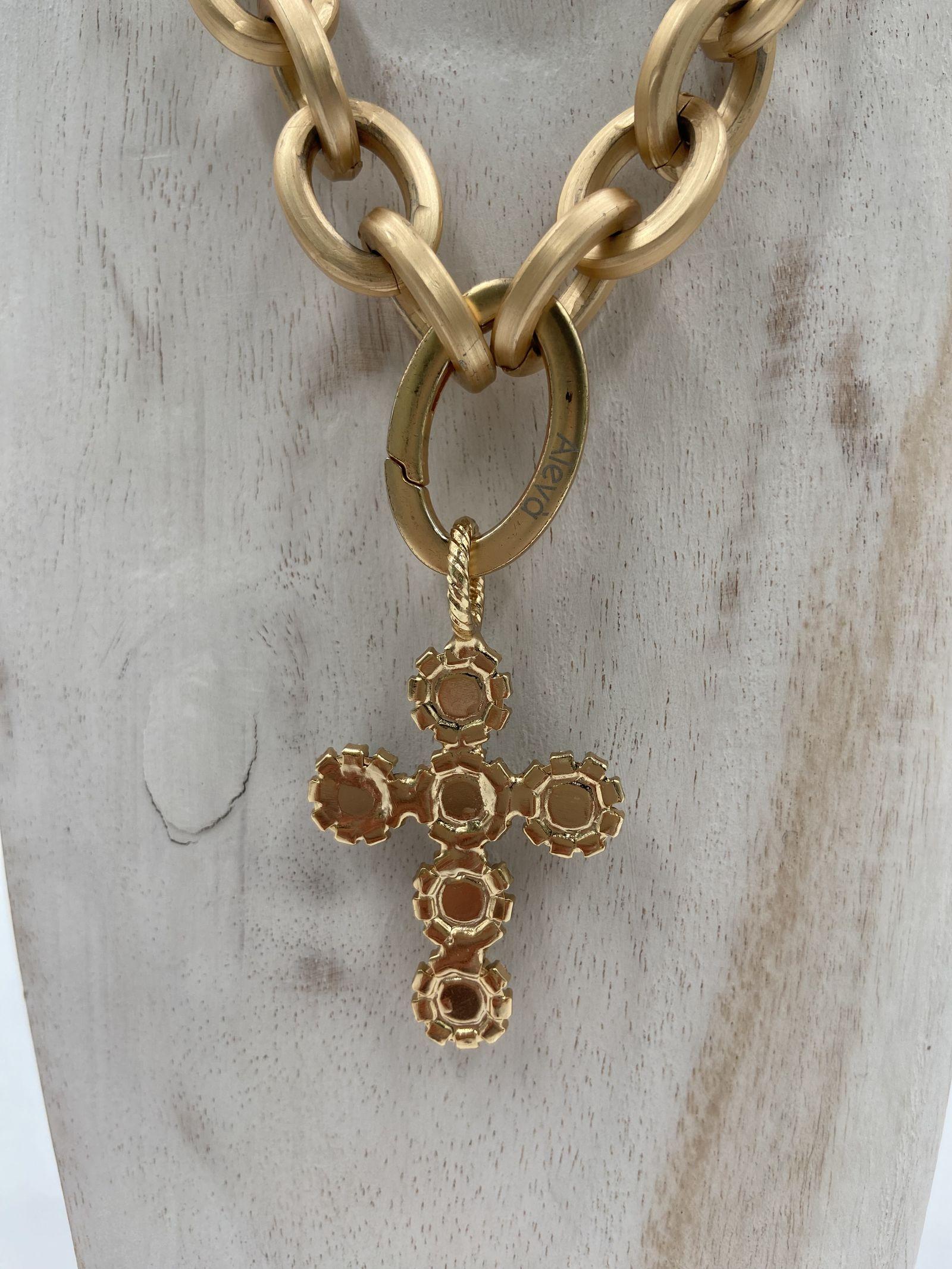 Ciondolo Croce Lulu Mini - Alevà CROCELULU ORONERO ALEVA' 