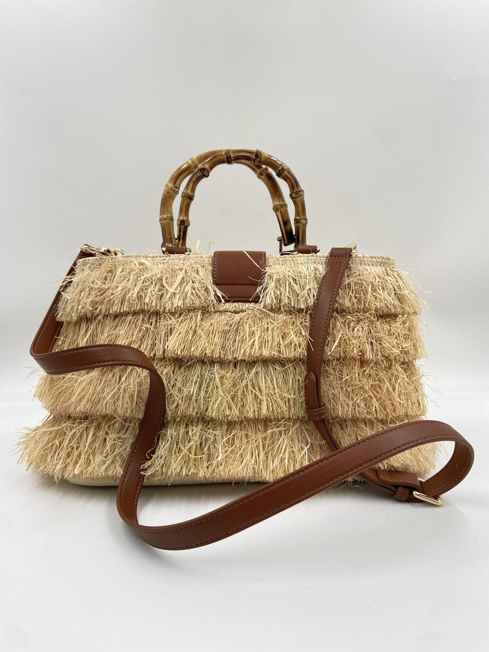 Borsa Riad Basket Frange - Rue Madam Paris RIADFRINGESBASKET FRANGENATURALE RUE MADAM PARIS 