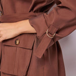Giacca in twill con cintura - Gaudi 611FD35007 2298 GAUDI' 