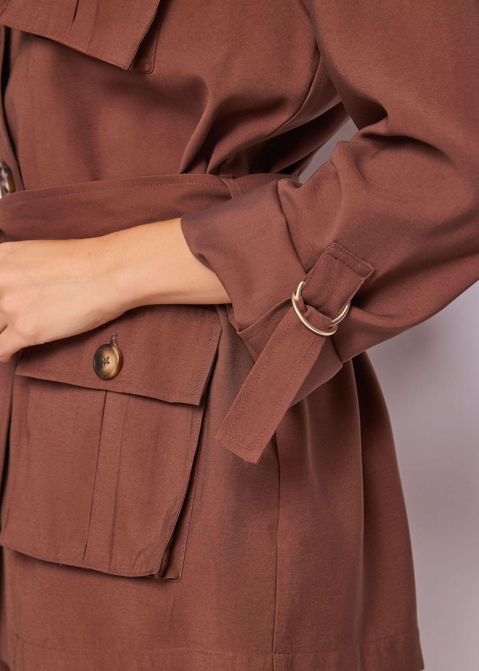 Giacca in twill con cintura - Gaudi 611FD35007 2298 GAUDI' 