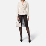 Giacca con dettagli in raso GI14251E2 193 ELISABETTA FRANCHI 