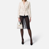 Giacca con dettagli in raso GI14251E2 193 ELISABETTA FRANCHI 