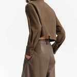 Camicia a quadretti EFW250101 VERDEKAKI ELEH 