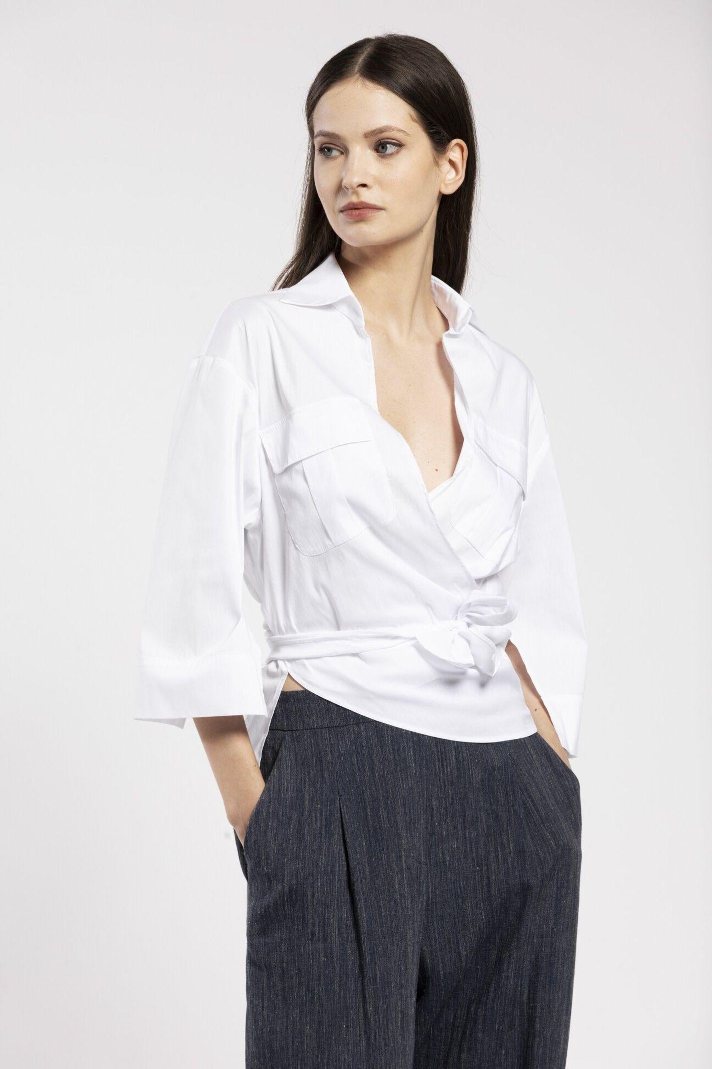 Camicia ad incrocio ERAL10D8 01 CARLA G. 