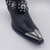 Stivale texano con punta metallica
