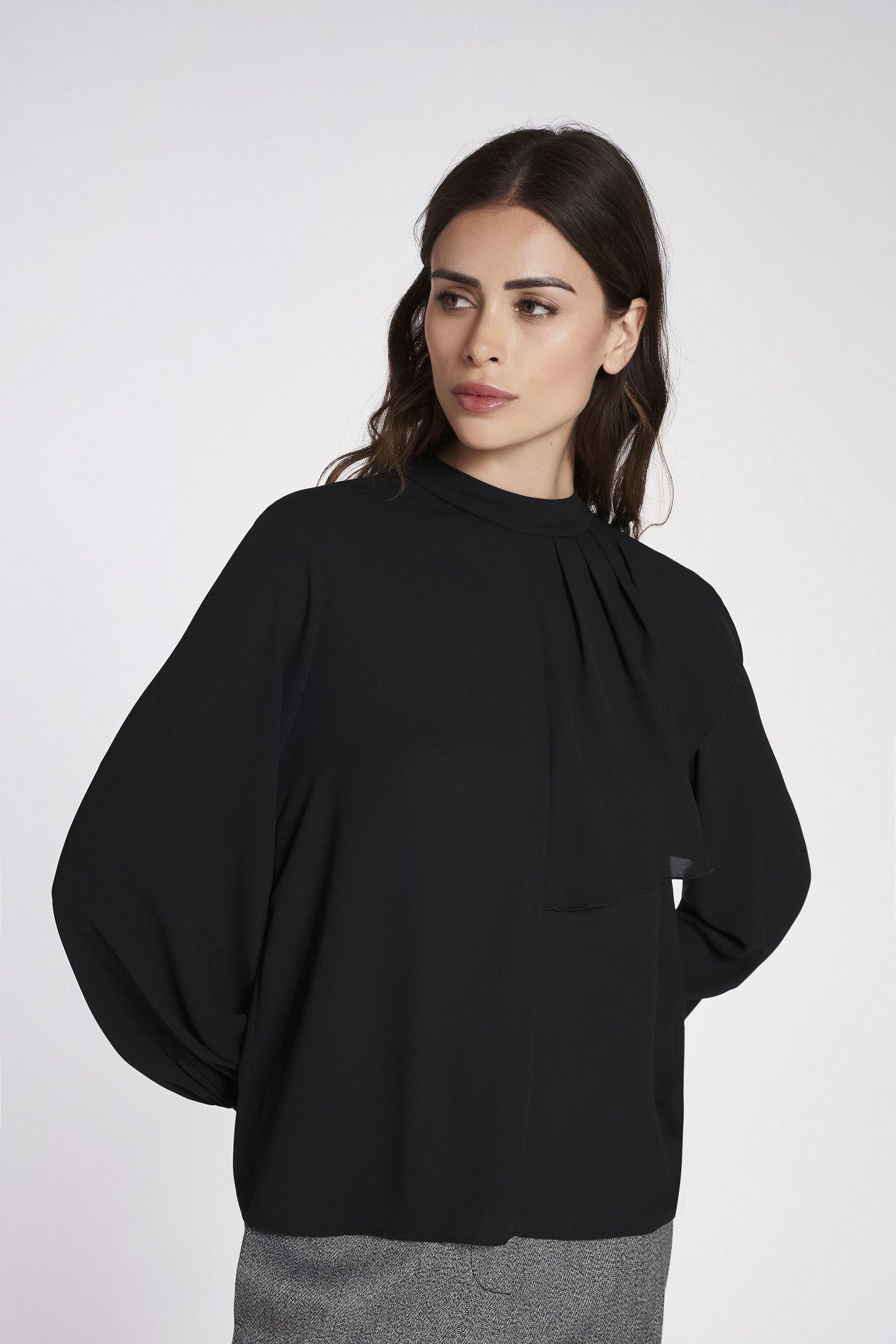 Camicia con rouche EBIG14D3 10 CARLA G. 