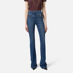 Jeans bootcut - Elisabetta Franchi PJ12N56E2 104 ELISABETTA FRANCHI 