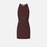 Abito in crèpe e georgette AB80856E2 EA4 ELISABETTA FRANCHI 