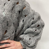 Maglia intrecciata JS376 GRIGIO OFELIA 