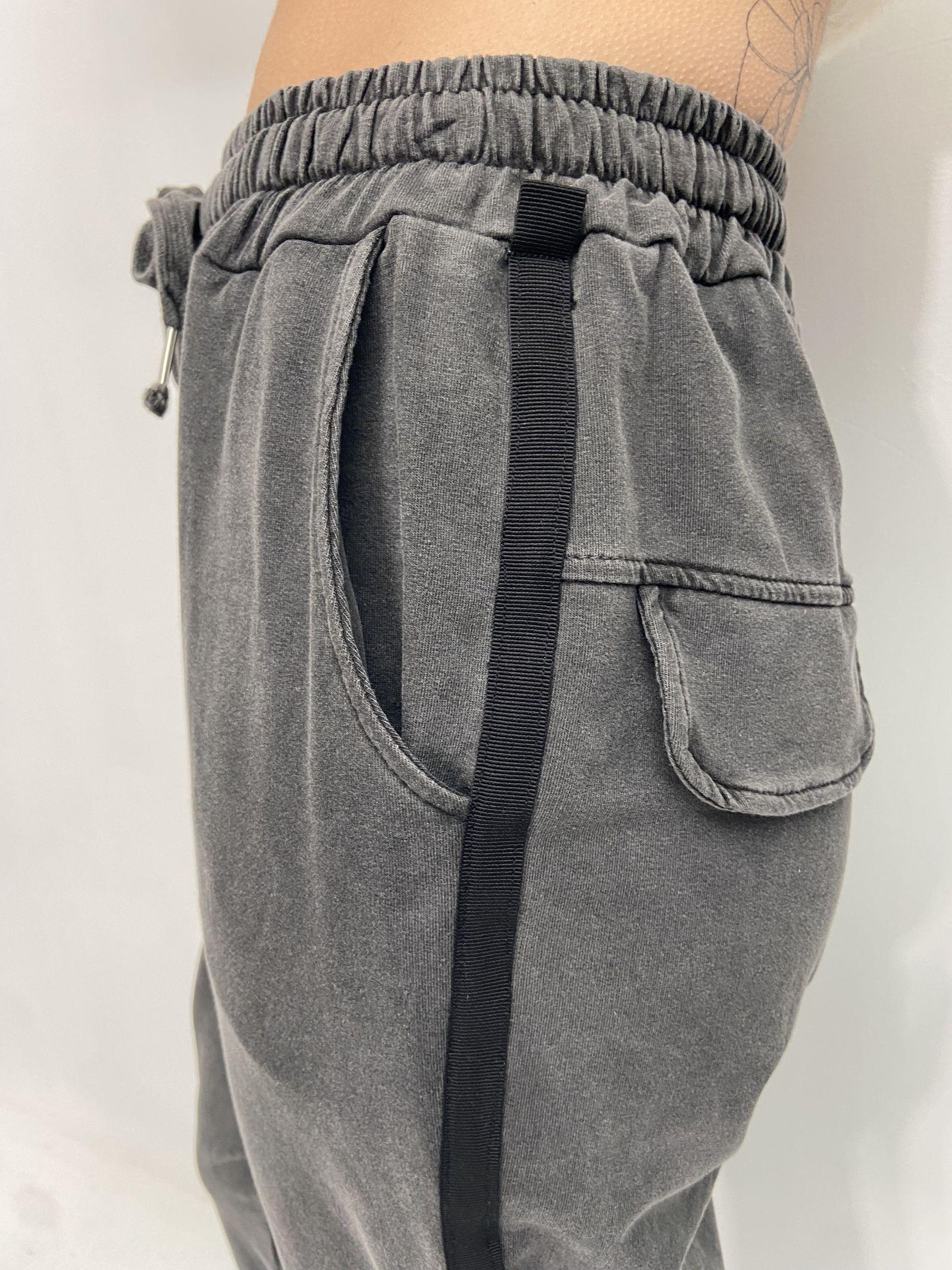 Pantalone con banda laterale 2558 ANTRACITE OFELIA 