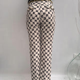 Pantalone logato con fusciacca - Elisabetta Franchi PAS1641E2 E84 ELISABETTA FRANCHI 