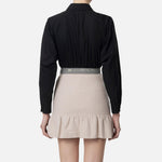 Camicia in popeline con fascione CA06446E2 110 ELISABETTA FRANCHI 