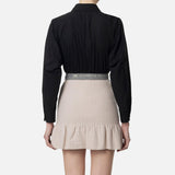 Camicia in popeline con fascione CA06446E2 110 ELISABETTA FRANCHI 
