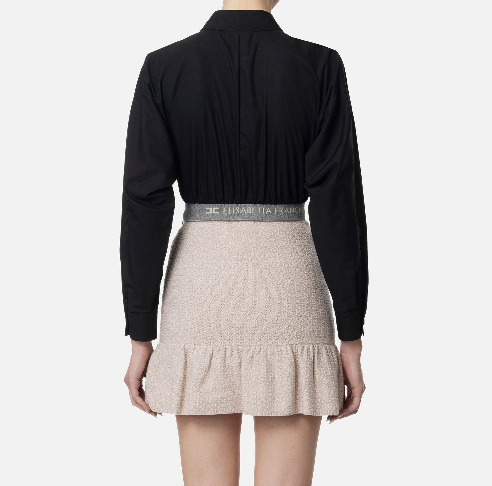 Camicia in popeline con fascione CA06446E2 110 ELISABETTA FRANCHI 