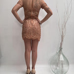 Abito trasparente con perline - Elisabetta Franchi AR24A22E1 181 ELISABETTA FRANCHI 