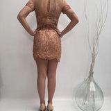Abito trasparente con perline - Elisabetta Franchi AR24A22E1 181 ELISABETTA FRANCHI 