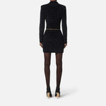 Abito in ciniglia bouclè - Elisabetta Franchi AM32S57E2 110 ELISABETTA FRANCHI 