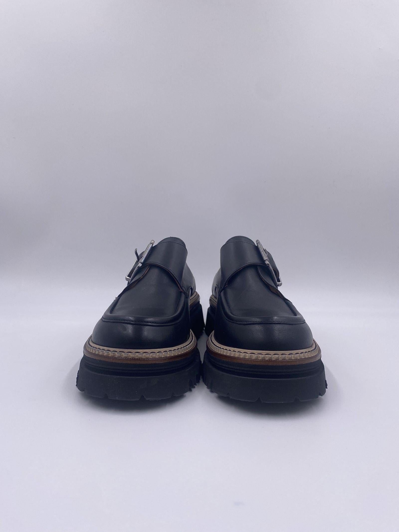 Mocassino in pelle con fibbia 1700 NERO CHIARINI 