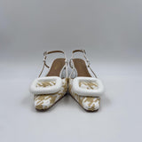 Slingback in raffia