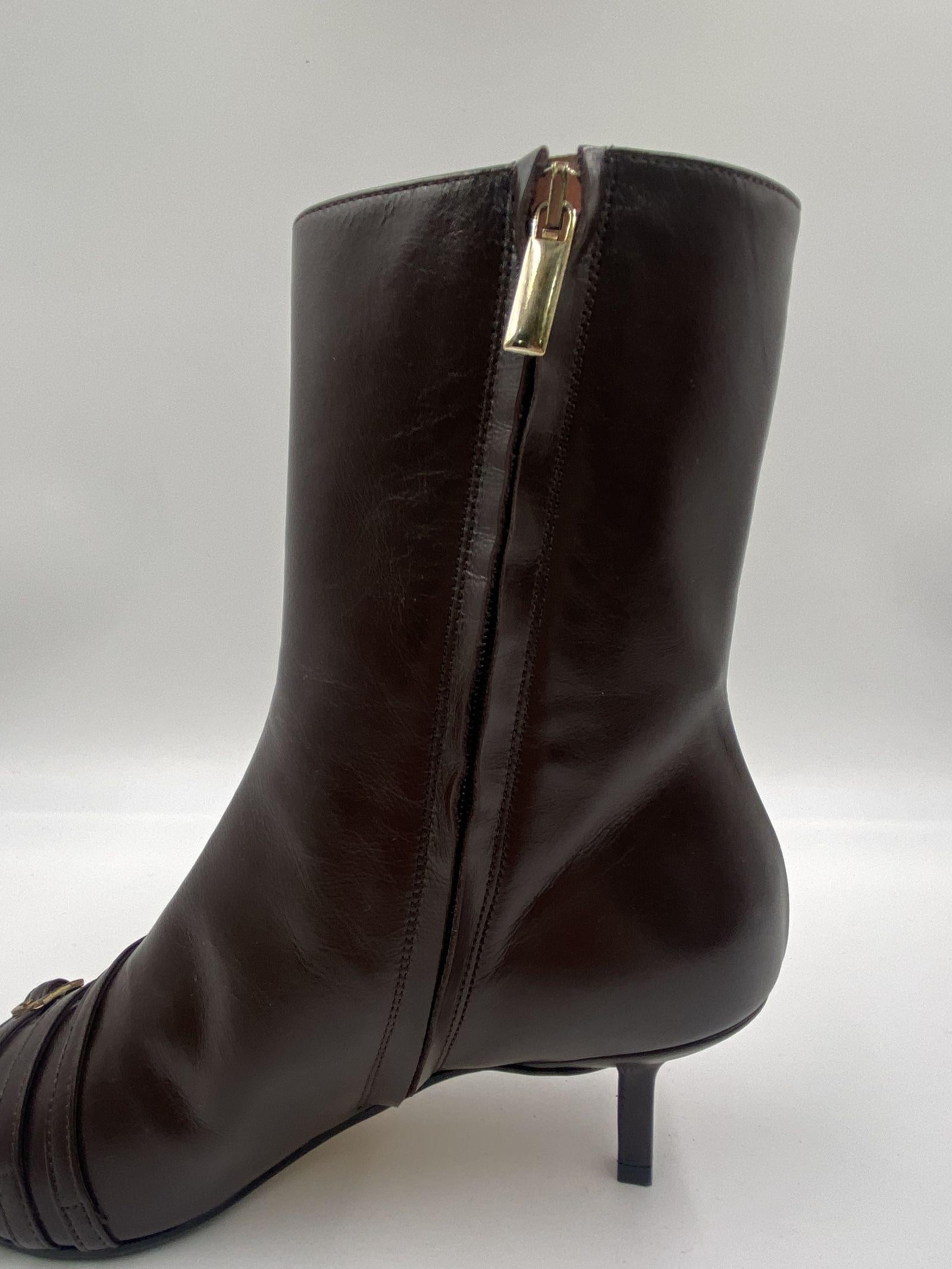 Stivaletto  moro con cinturini 9559 MORO SPAZIO MODA 