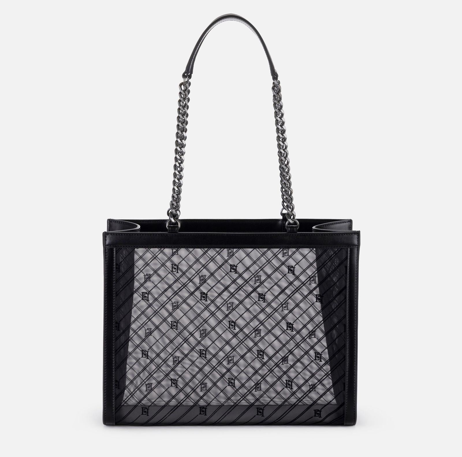 Borsa shopper grande effetto rete BS40A46E2 110 ELISABETTA FRANCHI 