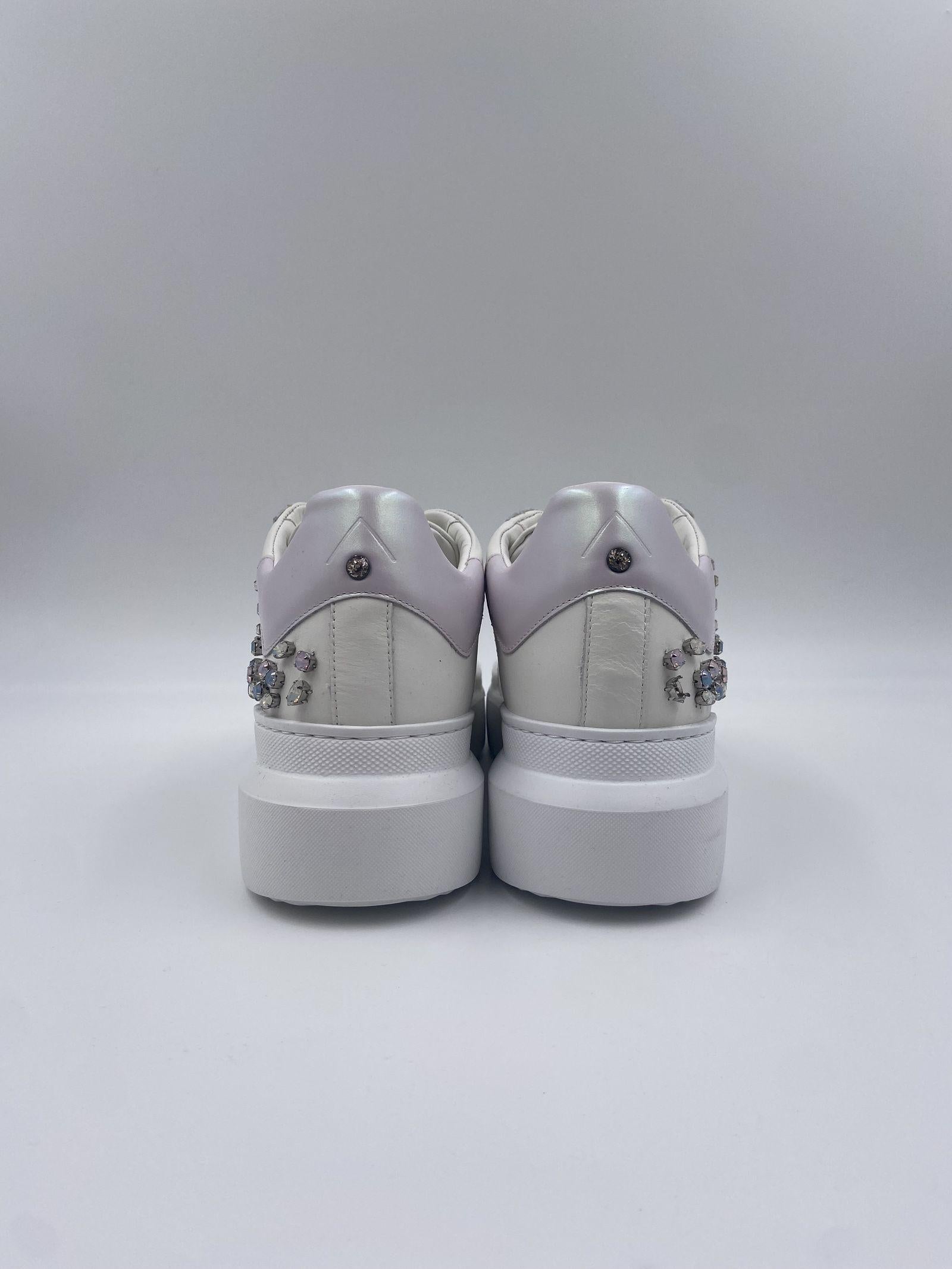 Sneakers con pietre - Ed Parrish CKLD-RA50 BIANCO ED PARRISH 