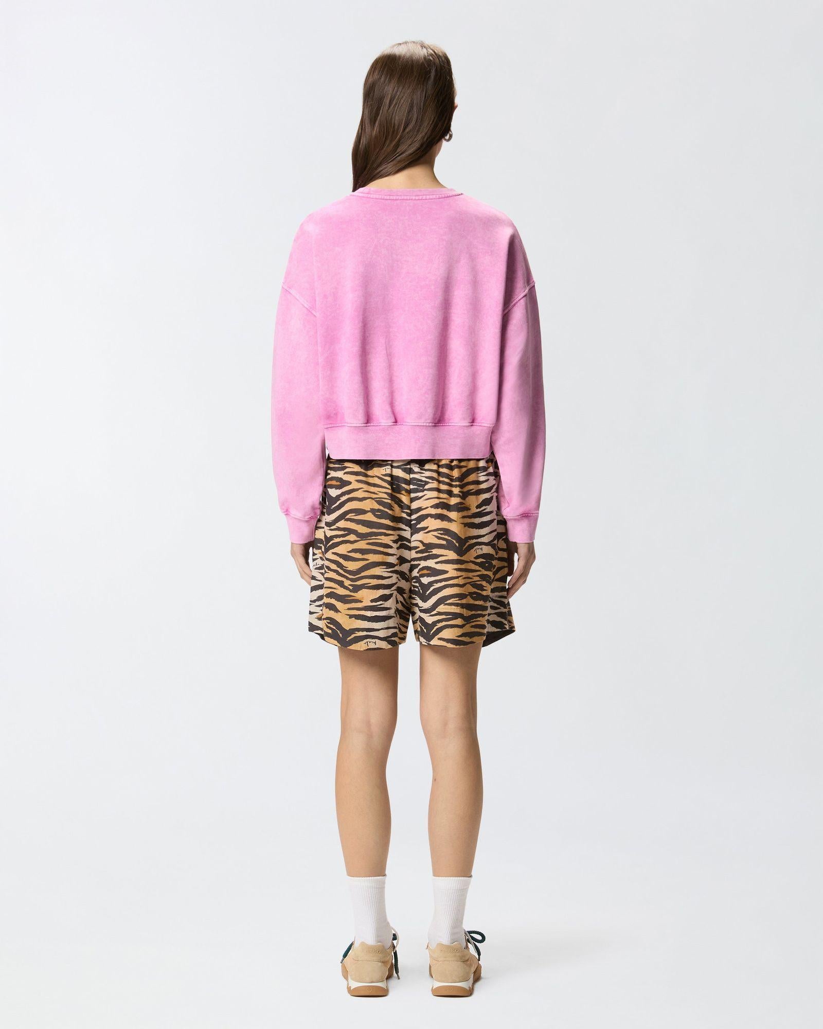 Felpa cropped girocollo 106341A33M Q48 PINKO 