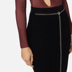 Gonna midi in punto resca - Elisabetta Franchi GK05B47E2 110 ELISABETTA FRANCHI 