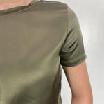 T-shirt lucida girocollo MM203633 MILITARE OFELIA 