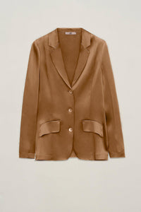 Giacca monopetto in satin